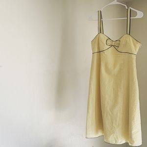 Anthropologie Sleeveless Viola Lemon Parfait Dress